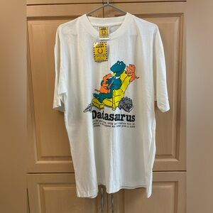 Vintage FRED PERRY 1980s Dadasaurus Shirt T Tee Graphic Large L Fathers Day S/s